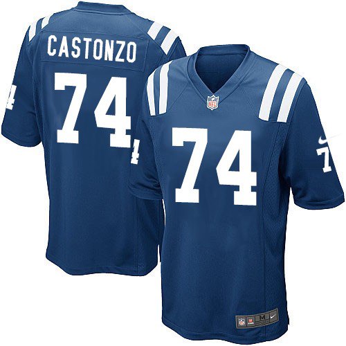 Youth Limited Anthony Castonzo Nike Jersey Royal Blue Home - #74 NFL Indianapolis Colts